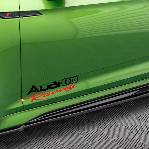 Juego de Vinilos de Puerta Lateral Audi Racing para Modelos Audi