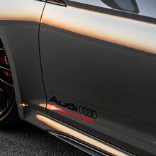 2 Audi Racing Calcomanía Calcomanía A4 A5 A6 A7 A8 S4 S5 S8 Q5 Q7 Rs Tt 3