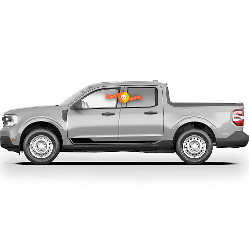 Par Ford Maverick 2022 FX4 Calcomanías gráficas Rocker Panel Maverick Pegatinas
