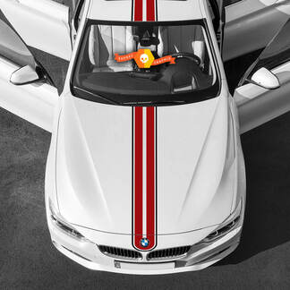 BMW Hood 2 colores pegatinas para el cuerpo calcomanías cola techo capó pegatinas de rayas laterales
