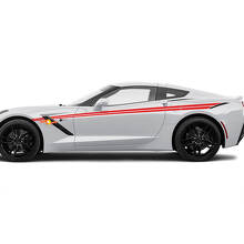 Side Accent Corvette Racing Hash Stripes para Chevrolet Corvette C8
 2