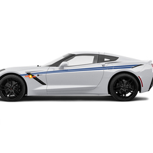 Side Accent Corvette Racing Hash Stripes para Chevrolet Corvette C8
 3