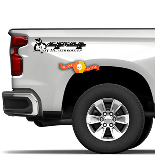 Vinilo lateral estilo Mandaloriano 4X4 para Chevy Silverado GMC Sierra