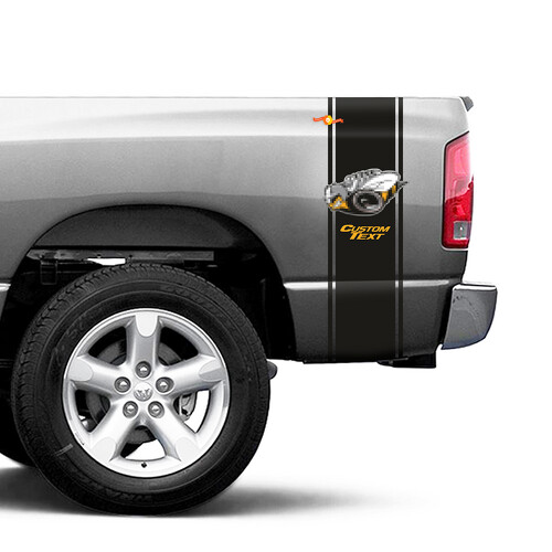 Pegatinas de vinilo estilo Rumble Bee para las aletas de Dodge Ram 1500