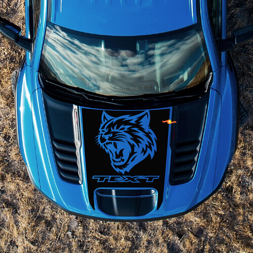 Calcomanía adhesiva de vinilo con logo de Wildcat para capó RAM 1500 TRX 2021-2024