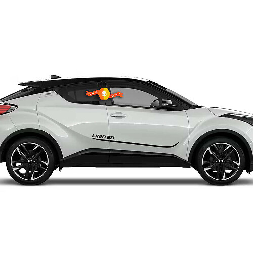 Juego de Calcomanías Vinilo de Rayas Laterales Limitadas para Toyota C-HR