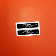 2x RT R/T Challenger/Charger/Durango Key Fob Inlays emblema calcomanía adhesiva abovedada
 2