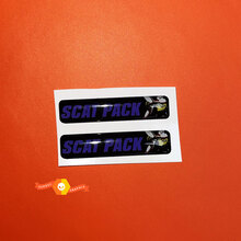 2x Scat Pack Violet Challenger/Charger/Durango Key Fob Inlays emblema calcomanía adhesiva abovedada
 2