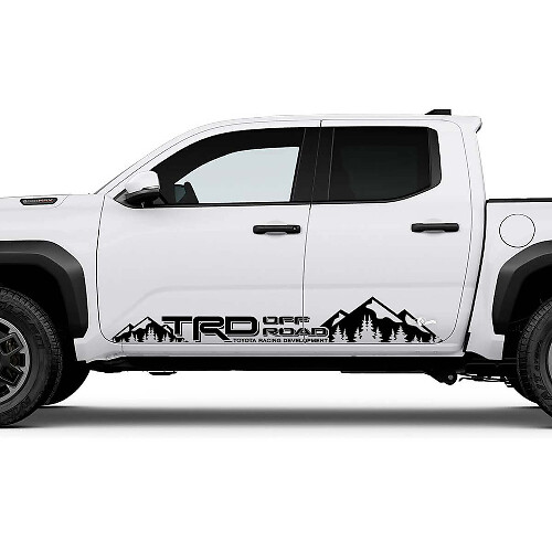 Calcomanía de vinilo para panel lateral TRD off Road Mountains Side para Toyota Tacoma