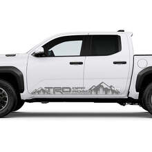 Calcomanía de vinilo para panel lateral TRD off Road Mountains Side para Toyota Tacoma_2