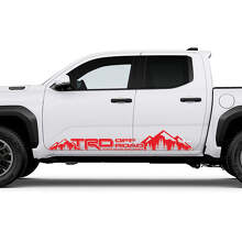 Calcomanía de vinilo para panel lateral TRD off Road Mountains Side para Toyota Tacoma_3