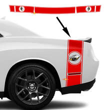 Calcomanía Vinilo de Rayas Estilo Rumble Bee para Lateral del Maletero para Dodge Challenger 2022-2023_2