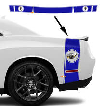 Calcomanía Vinilo de Rayas Estilo Rumble Bee para Lateral del Maletero para Dodge Challenger 2022-2023_3