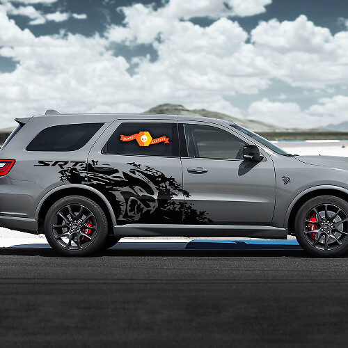 Pegatinas de vinilo DODGE Durango SRT HellCat Destroyed splash decal
