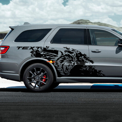 Adhesivo de vinilo lateral estilo salpicadura de barro Wildcat para Dodge Durango