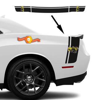 Kit Dodge Challenger o Charger Drag Bee Tail Bed Rear Stripe Decal kit maletero
