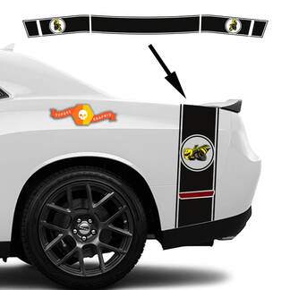 Kit Dodge Challenger o Charger Drag Bee Tail Bed Rear Stripe Decal kit maletero 3
