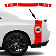 Juego de Calcomanías de Raya para Lateral Trasero y Maletero Drag Bee para Dodge Challenger Charger_2
