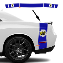 Juego de Calcomanías de Raya para Lateral Trasero y Maletero Drag Bee para Dodge Challenger Charger_3