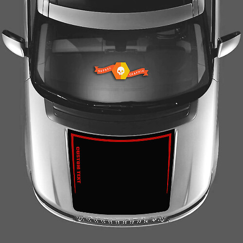 2 colores capucha calcomanía pegatinas vinilo gráfico RANGE ROVER Vogue L405 2013 2017 --- texto personalizado
