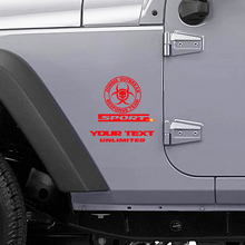 Pegatina de vinilo con el logotipo del equipo de respuesta para brotes de zombis para Jeep Wrangler Rubicon_2