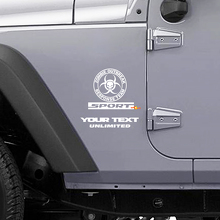 Pegatina de vinilo con el logotipo del equipo de respuesta para brotes de zombis para Jeep Wrangler Rubicon_3
