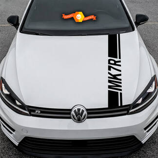 Calcomanía de capó Rocker Panel Calcomanía de vinilo Rayas Volkswagen Golf Mk7R Gti
