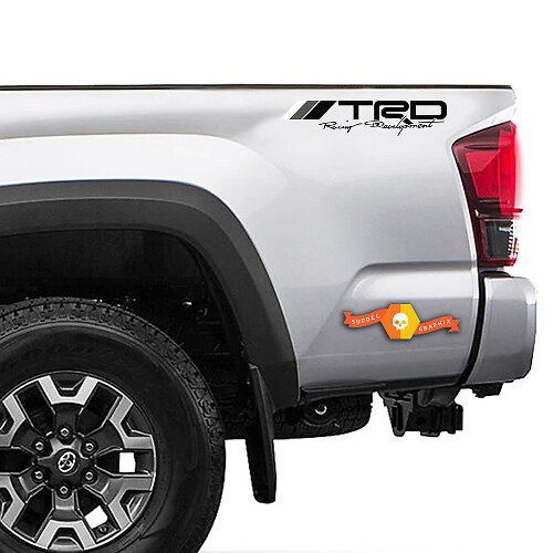 Calcomanías Laterales de Vinilo Estilo Retro TRD Racing Development para Camionetas Toyota