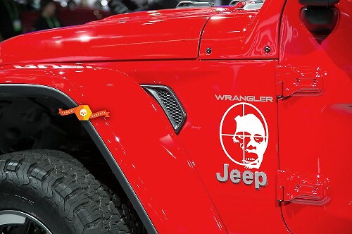 Jeep Rubicon Zombie kill Wrangler Hood Calcomanía Pegatina