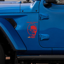 Vinilo decorativo Zombie Kill Hood para Jeep Wrangler Rubicon_3