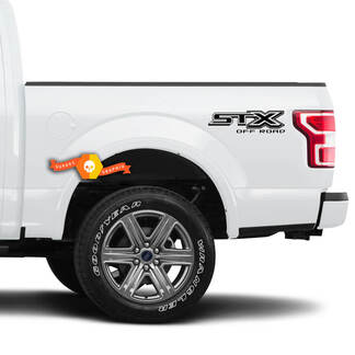 Par de calcomanías STX todoterreno 4X4 para Ford F150 F250 F350, pegatina de vinilo para camión Super Duty
