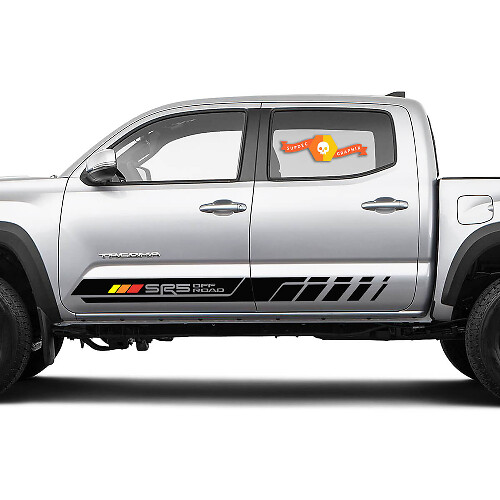 Pegatina de vinilo con franjas laterales SR5 Off Road para puerta para Toyota Tacoma