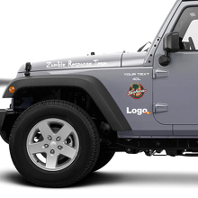 Calcomanía de Jeep Rubicon Zombie Response Team Wrangler Pegatina_2