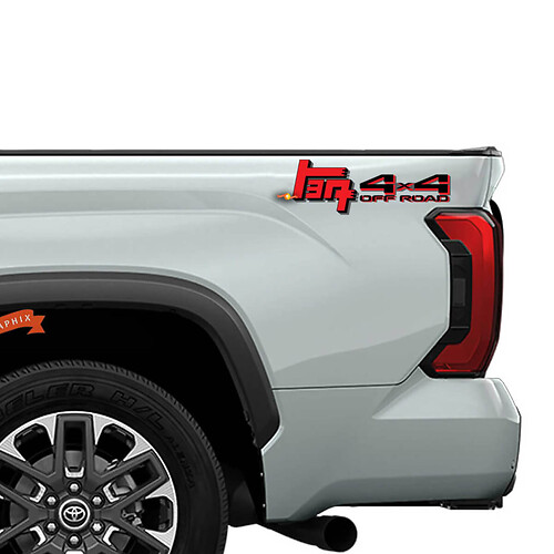 TEQ Toyota tundra Tacoma 4x4 off road Side Bedside Calcomanía de vinilo
