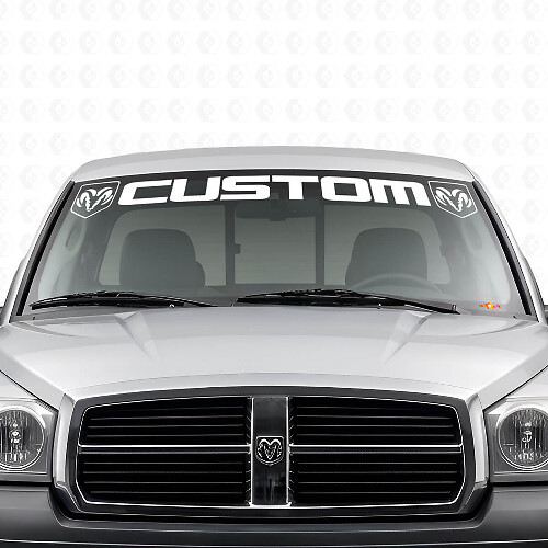 Vinilo adhesivo personalizado para parabrisas con letras para Dodge Dakota Ram