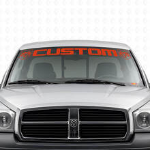 Vinilo adhesivo personalizado para parabrisas con letras para Dodge Dakota Ram_4