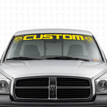 Vinilo adhesivo personalizado para parabrisas con letras para Dodge Dakota Ram_5