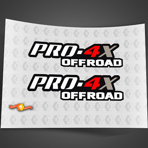 2X PRO-4X 3 Colores Nissan Titan Frontier Calcomanías Laterales de la Caja del Camión Todoterreno 4x4 Ambos Lados Gráficos Nismo
