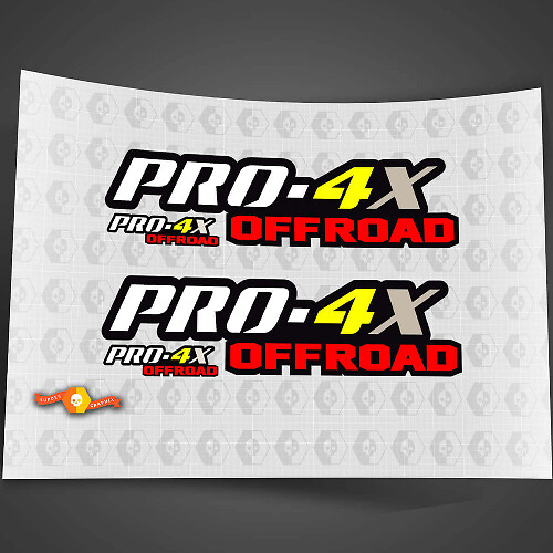 Juego de pegatinas de vinilo PRO-4X Off Road para los laterales de la caja para Nissan Frontier