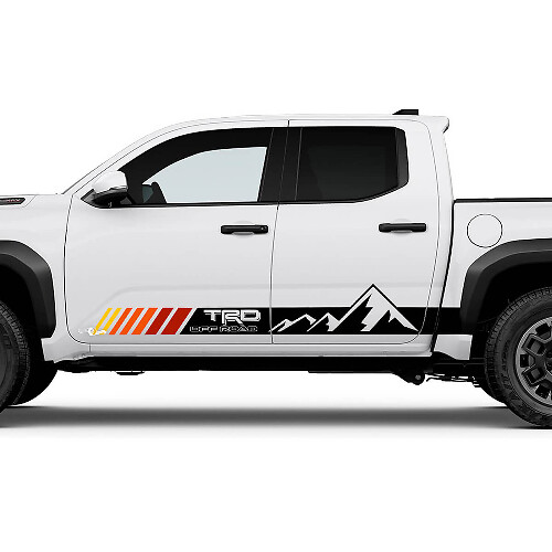 TRD Heritage Retro Mountains Side Rocker Panel Palegas para Toyota Tacoma
