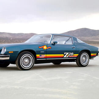 Par Chevrolet CAMARO Z28 Puertas Calcomanía pegatina clásica 1974 - 1981 Vintage Stripe
