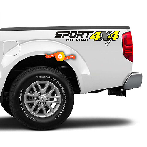 Adhesivo Vinilo Deportivo 4X4 Todoterreno para la Cabecera de Nissan Frontier