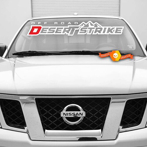 Calcomanía de vinilo para parabrisas Off Road Desert Strike para Nissan Desert Runner