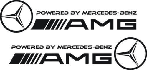 Conjunto de calcomanías de vinilo para faldones laterales estilo Mercedes-Benz AMG