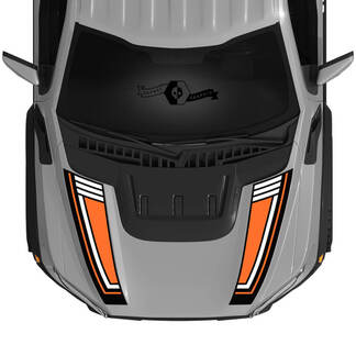 Nuevo kit de gráficos de calcomanías de vinilo para capó Ford Raptor 2023 F150 SVT en 3 colores a rayas 2022+
