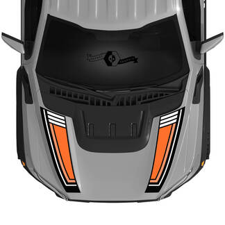Nuevos 3 colores Ford Raptor 2023 F150 SVT Capó Calcomanías de vinilo Pegatinas gráficos kit raya 2022+
