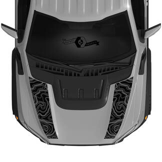 Nuevo Ford Raptor 2023 Сontour Map F150 SVT Hood vinilo calcomanías gráficos vinilo pegatinas kit stripe 2022+
