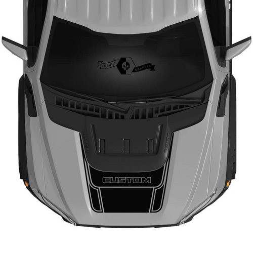 Kit de Vinilo con Franja de Capó de Toma de Aire PERSONALIZADA para Musclecar F-150 2022+