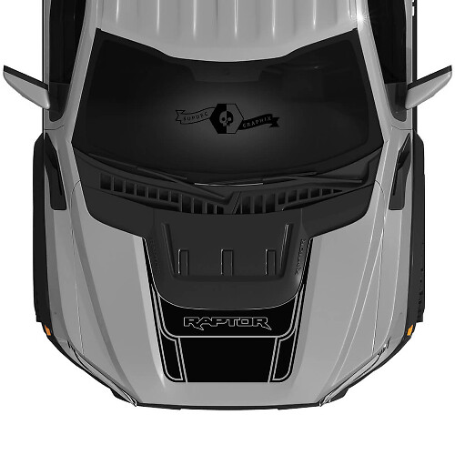 Vinilo adhesivo de franja para capó estilo SVT para Musclecar F-150 2022+