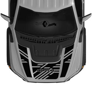 Kits nuevos Ford Raptor 2023 F150 SVT Logo Lines Hood Scoop calcomanías de vinilo gráficos pegatinas de vinilo 2022+
